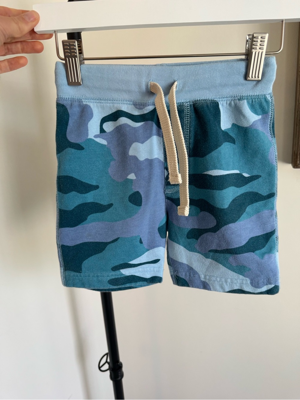 Crewcuts Teal & Light Blue Camo Pull-On Shorts